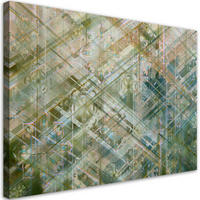 WANDBILD abstrakte geometrische formen - Grau, Textil (60/40cm) - Feeby