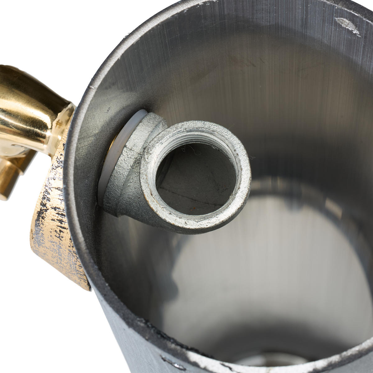 STANDBRUNNEN - Grau, Metall (25/21.5/84cm) - Relaxdays