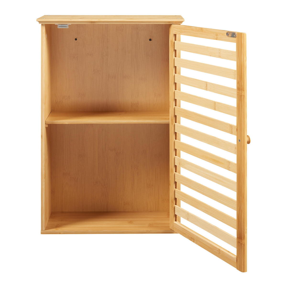 BAD-HÄNGESCHRANK Järfälla - Naturfarben, Holz (37/54.5/16cm) - [en.casa]