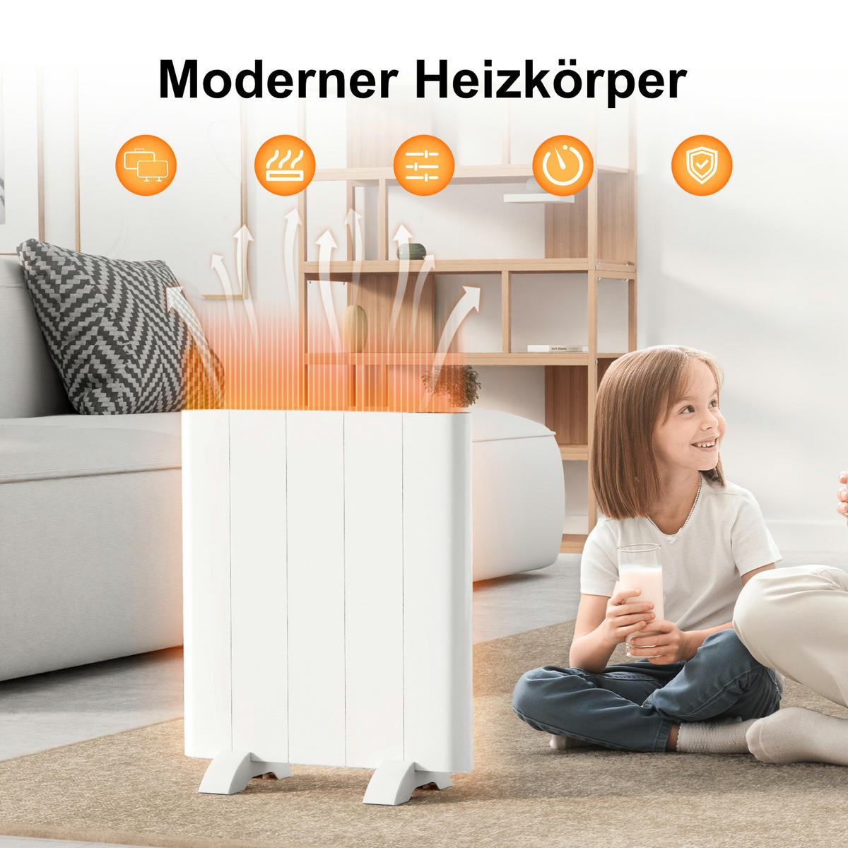 HEIZKÖRPER Weiß - Weiß, Metall (45/50/6cm) - EMKE