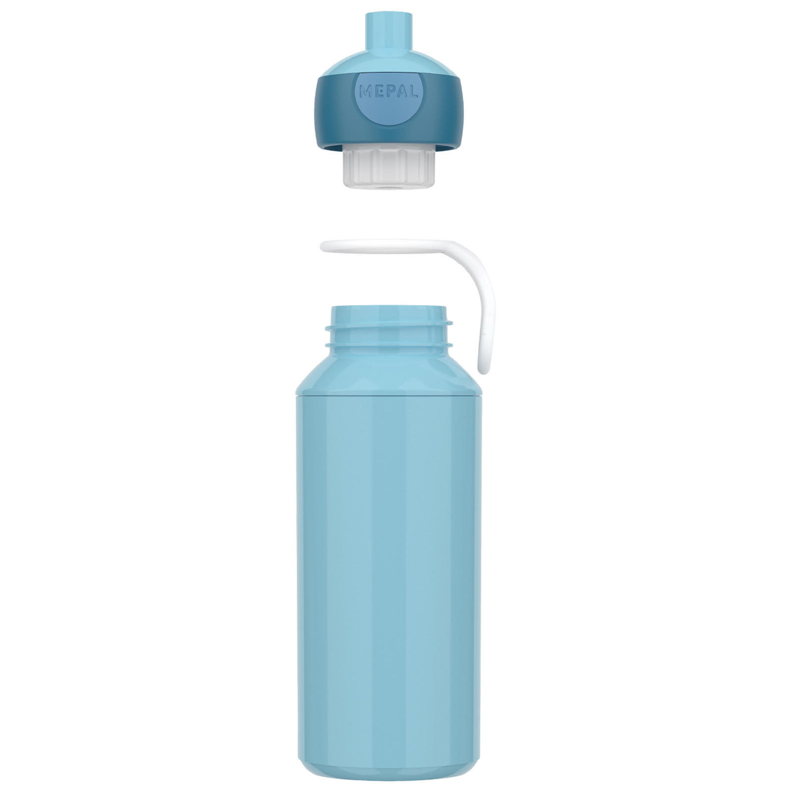 POP-UP TRINKFLASCHE + FLIP-UP ERSATZDECKEL Campus Cool Blue 400 ml - Blau, Kunststoff (0.4L) - Mepal