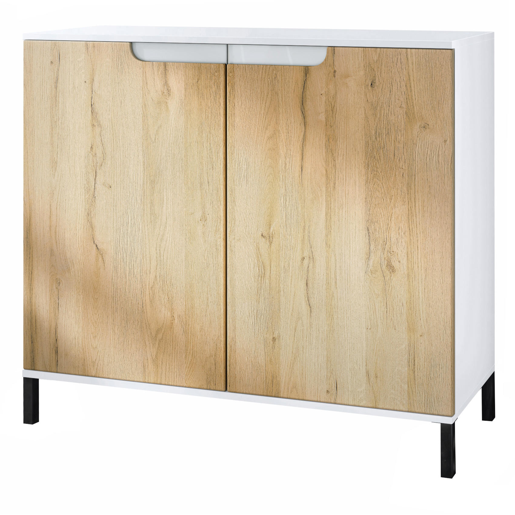 KOMMODE Sylt Eiche Natur - Eichefarben, Holzwerkstoff (92.5/83.5/35cm) - Vladon