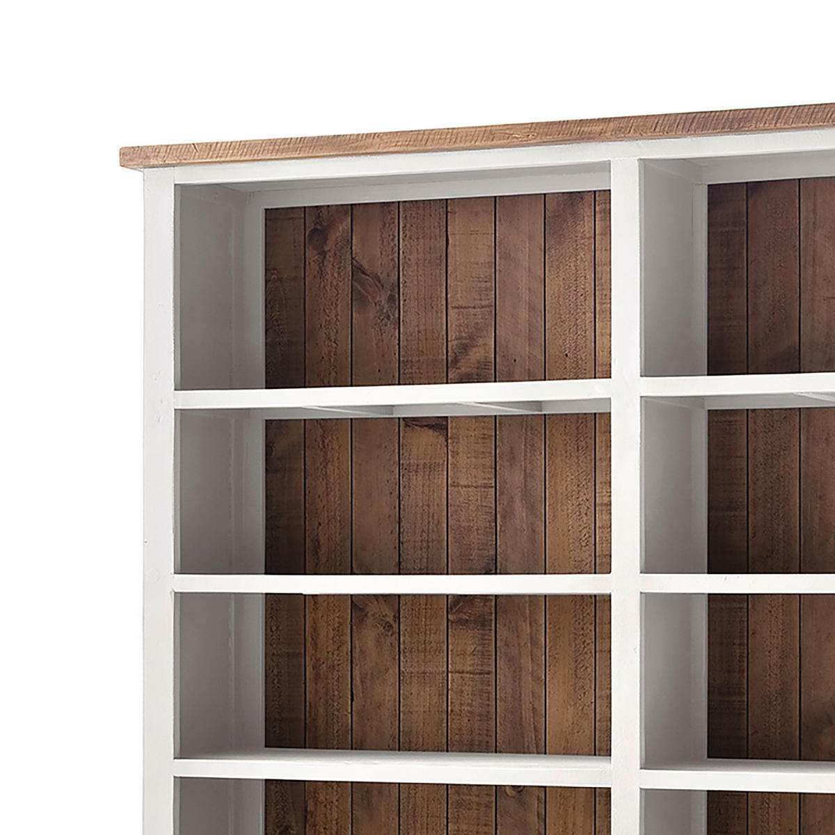 REGAL - Kiefer massiv - Weiß, Holz (180/220/45cm) - home24