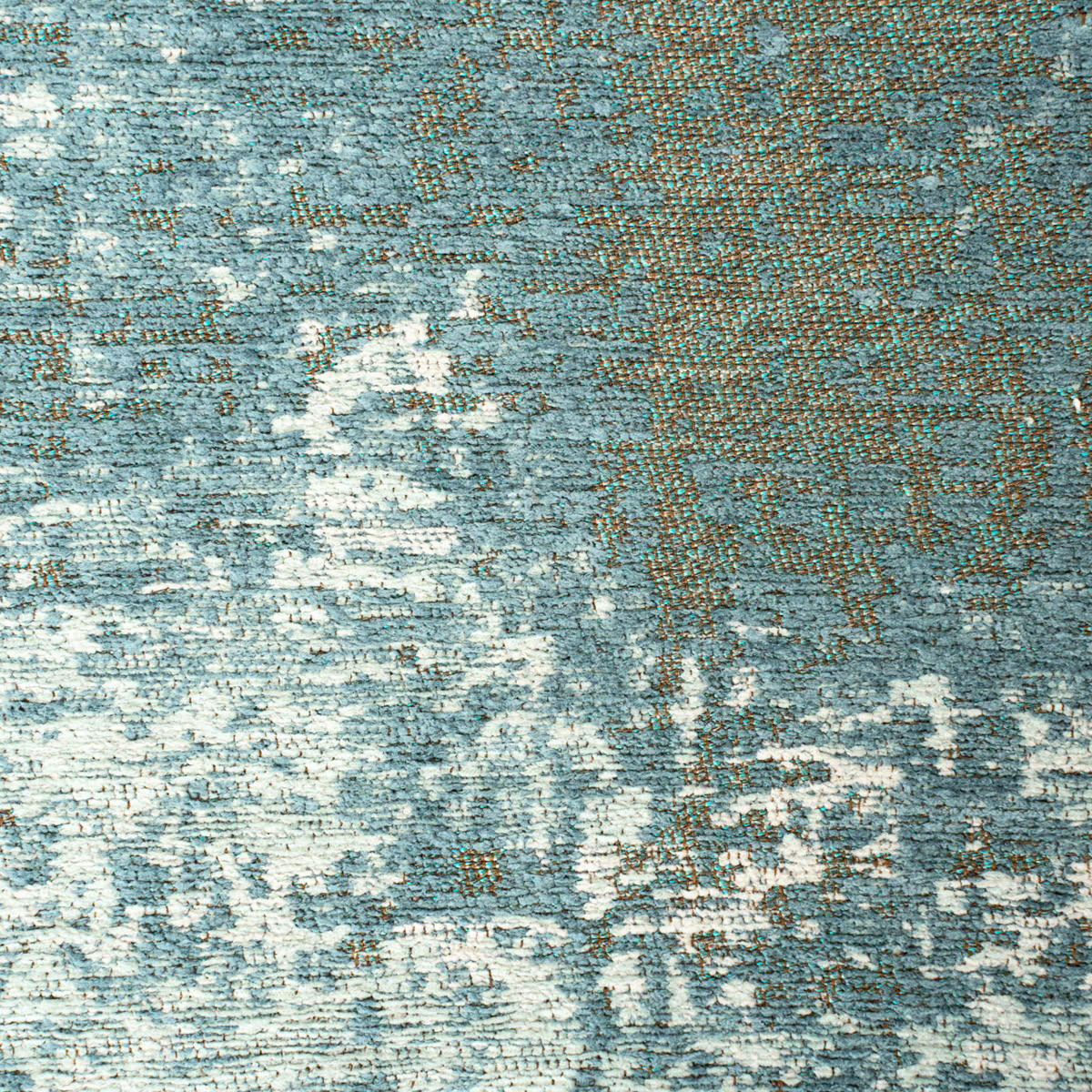 TEPPICH Neptune Virgin Land 140/140 cm - Blau, Textil (140/140cm) - Louis De Poortere