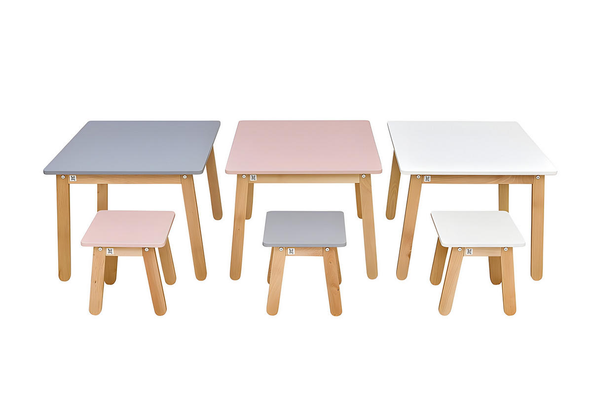 KINDERSTUHL Woody - Grau, Holzwerkstoff (30/31/30cm) - RAUMHIRSCH FURNITURE