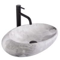 AUFSATZWASCHBECKEN Rea Roxy C Stone L.grey - Weiß, Keramik (31/13.5/49cm) - REA
