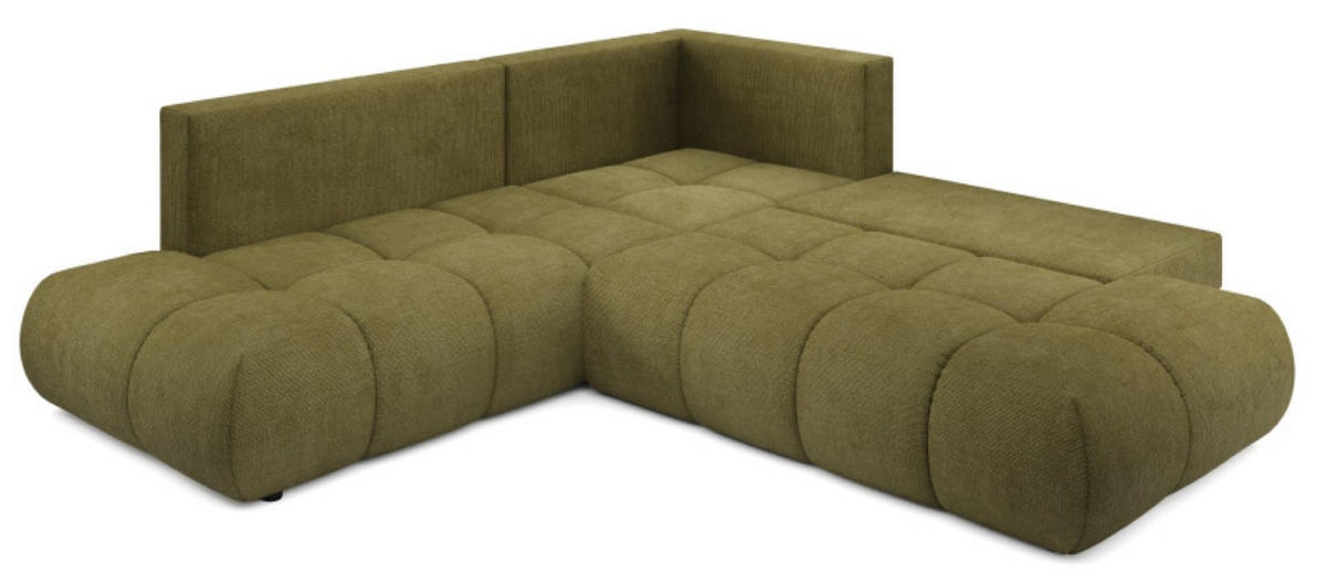ECKSOFA Grün SOHI Flow 12 Ausziehbar Mit Schlaffunktion - Grün, Textil (266.5/266.5cm) - Sepro Meble