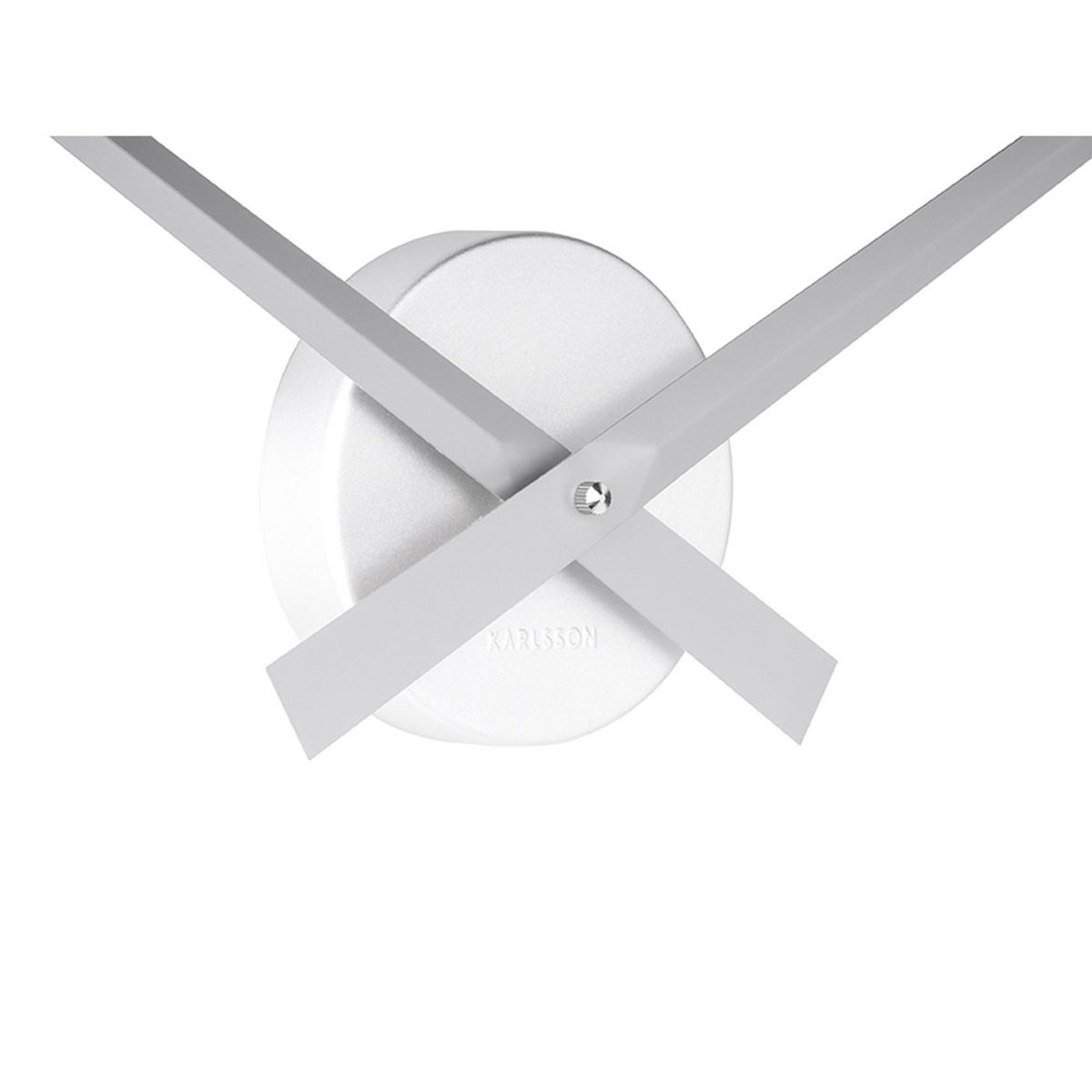 WANDUHR Little Big Time Ø77,5 cm - Silberfarben, Metall (77.5/77.5/5cm) - Karlsson