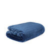 DECKE Laren marineblau 150/200 cm - Dunkelblau, Textil (150/200cm) - Homla
