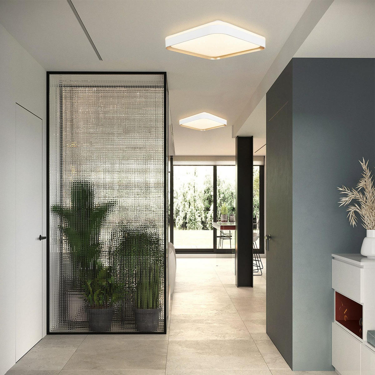 LED-DECKENLEUCHTE Zara 30/30/6 cm - Weiß, Kunststoff (30/30/6cm) - Nettlife