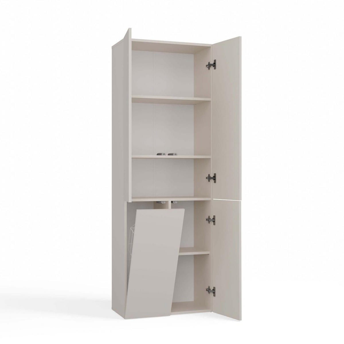 KOUZELNA SKŘÍŇKA Kaschmir 60/174/30 - kašmírová, kompozitní dřevo (60/174/30cm) - RAUMHIRSCH FURNITURE