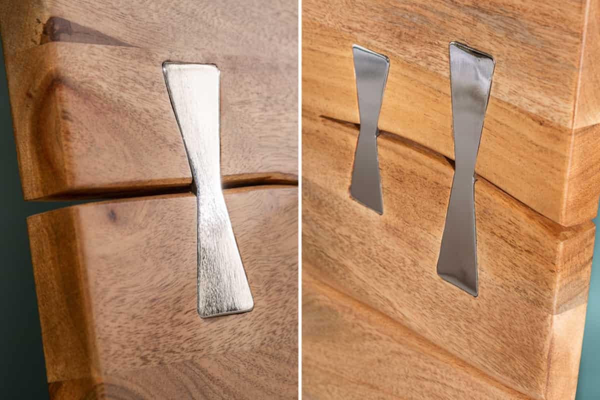 BETT AMAZONAS Akazie Natur 180x200cm - Braun, Holz/Metall - riess-ambiente