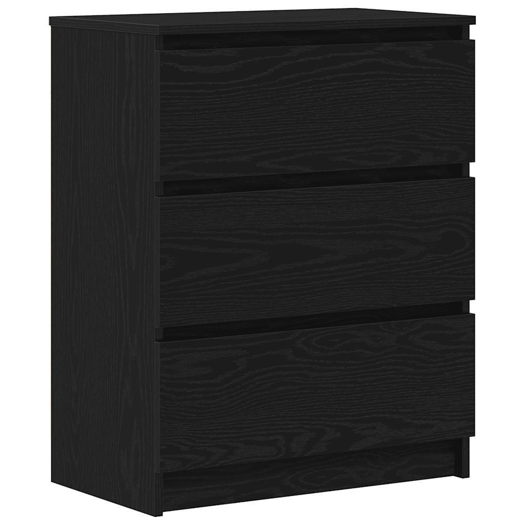 vidaXL Sideboard Schwarz 60x76x35 cm