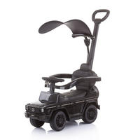 RUTSCHER Mercedes Benz G350d 2 in 1 schwarz 2 in 1 Schubstange Dach Musik, Trittstufe - Schwarz, Kunststoff (85/40/95cm) - Chipolino