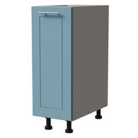 UNTERSCHRANK Bari D1D/30 Grau / RAL 5024 pastellblau 30 / 50 / 82cm - Blau/Grau, Holz/Holzwerkstoff (30/82/50cm) - Feldmann-Wohnen