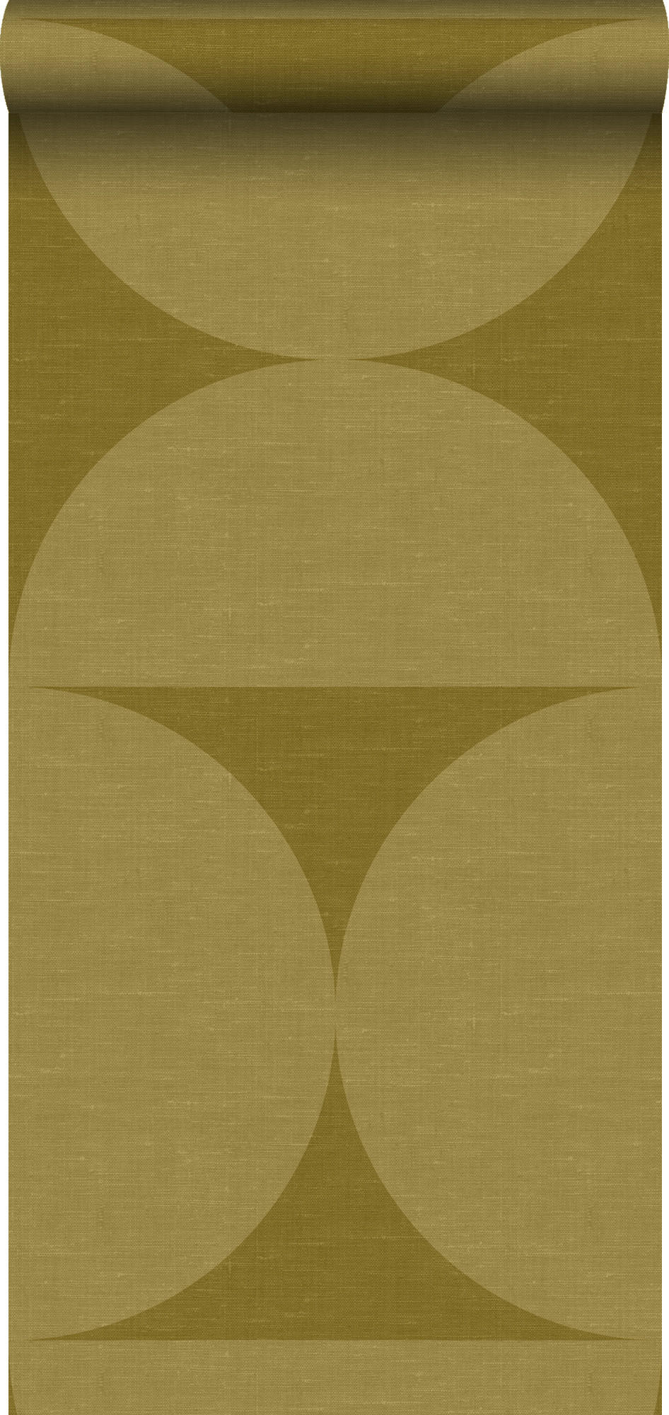 XXL-VLIESTAPETE Halbkreise 50 x 900 cm - Gelb, Papier (50/900cm) - Origin Wallcoverings