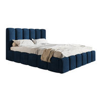 POLSTERBETT 180x200 Palermo mit Bettkasten, Lattenrost Blau - Blau, Holz/Textil (180/200cm) - Emporius
