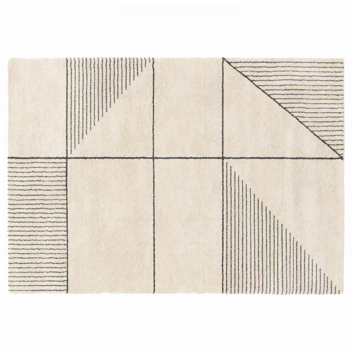 TEPPICH, 200 x 290 cm, Cremefarbe - Creme, Textil (290/200cm) - Oviala