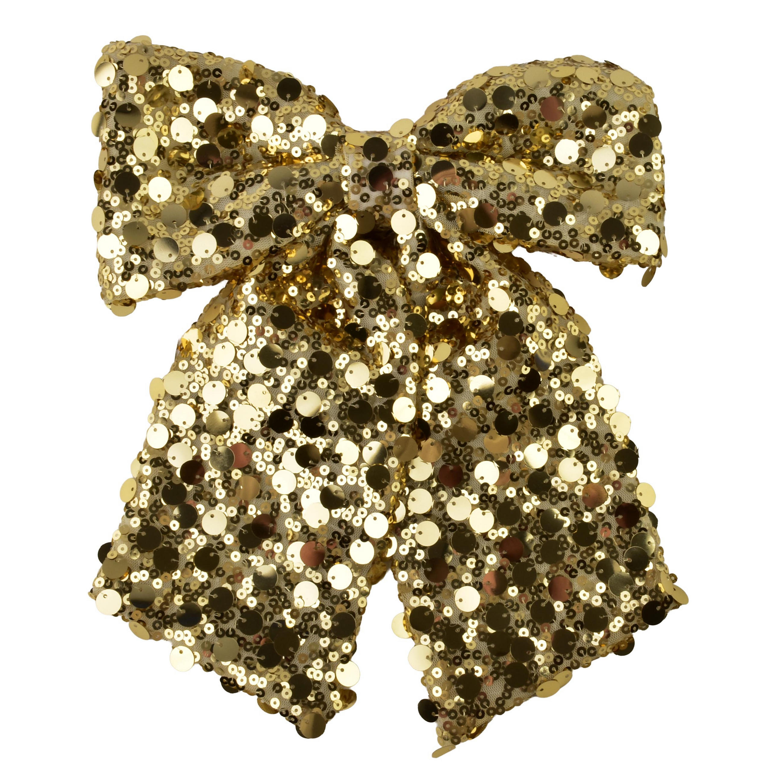 DEKOSCHLEIFE SANTA LILA Gold 28/35cm - Goldfarben, Textil (28/36/29cm) - Mondex