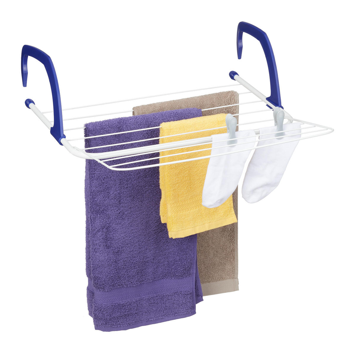 HÄNGETROCKNER - Multicolor, Kunststoff/Metall (51/15.5/73cm) - Relaxdays