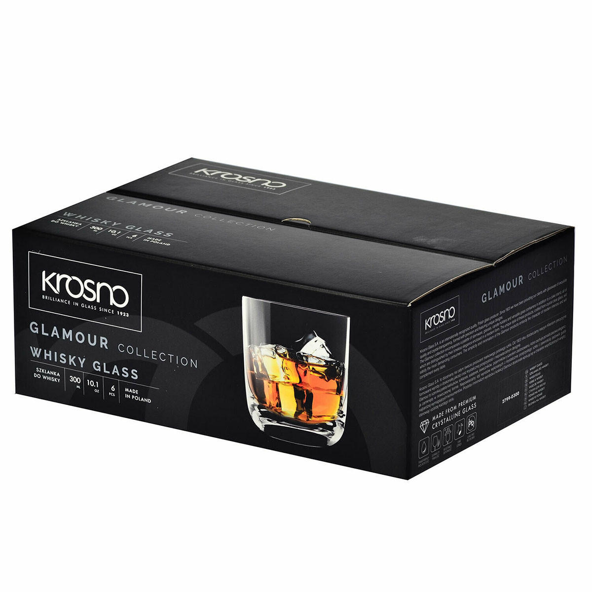 WHISKYGLÄSER Glamour, 6er-Set, 300 ml - Transparent, Glas (0.3L) - Krosno Glass