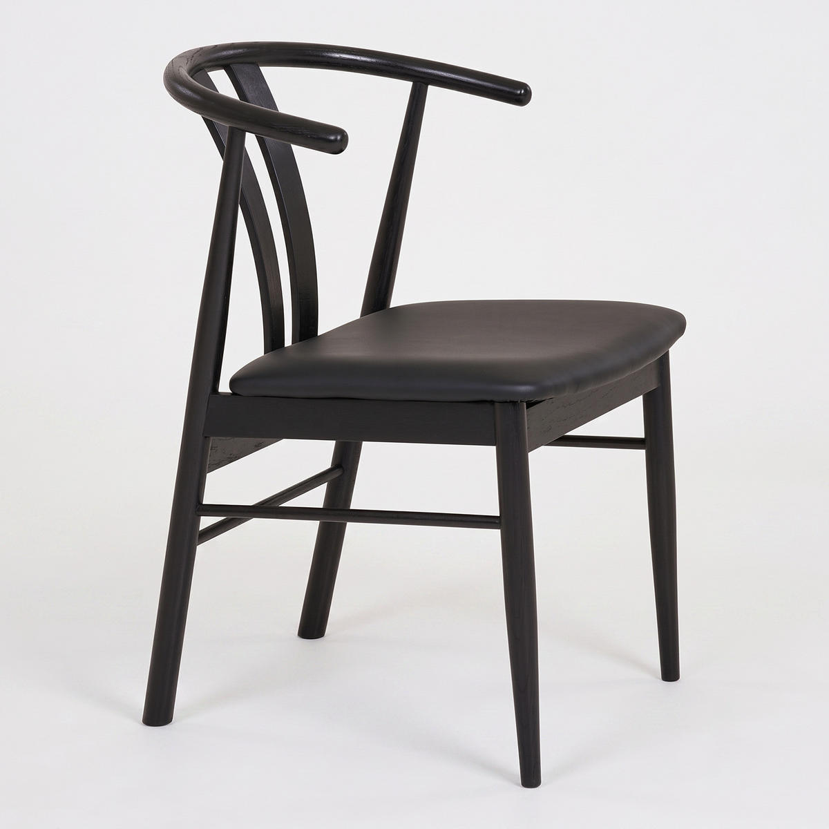 MATSTOL Andre 54 x 60 x 77 cm – svart - Svart, Bokträ/Trä (54/77/60cm) - ebuy24
