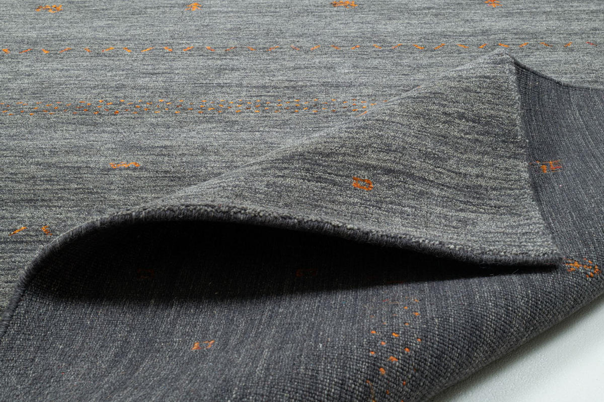 HANDWEBTEPPICH Nashville 200x300 cm - Anthrazit, Textil (200/300cm) - THEKO