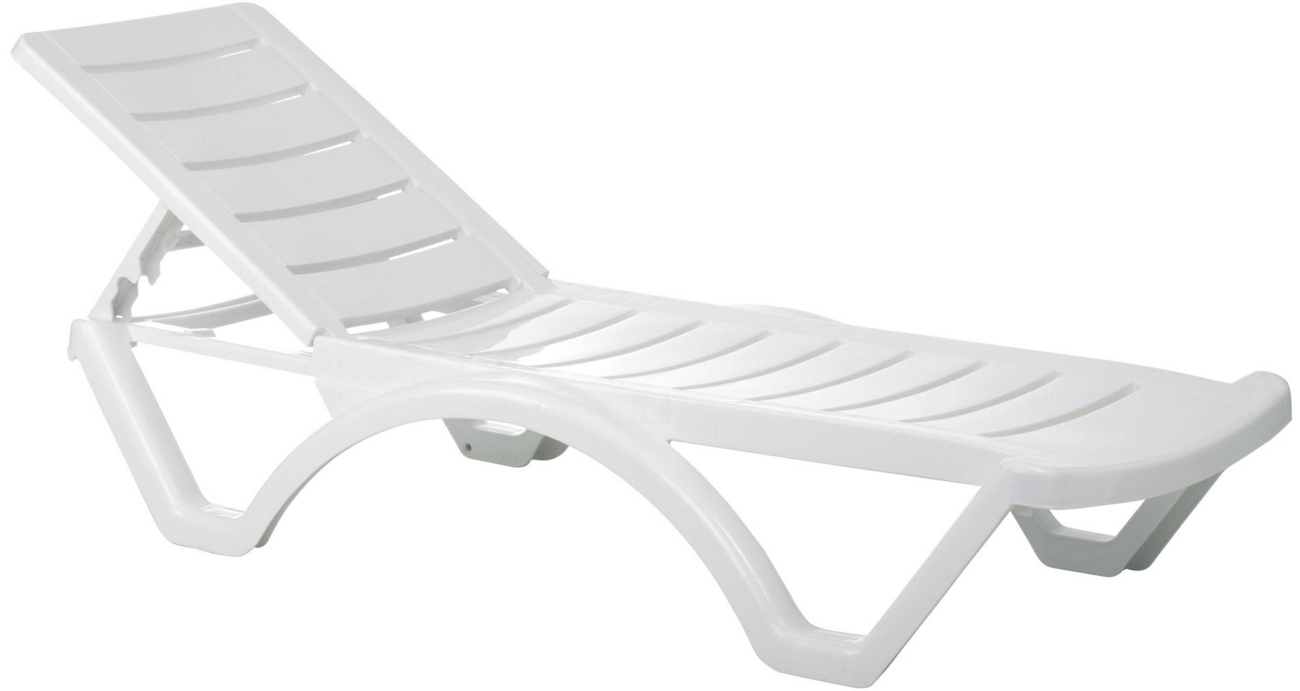 SONNENLIEGE Aquarius - 4er Set - Weiß, Kunststoff (50/30/187cm) - TPFGarden