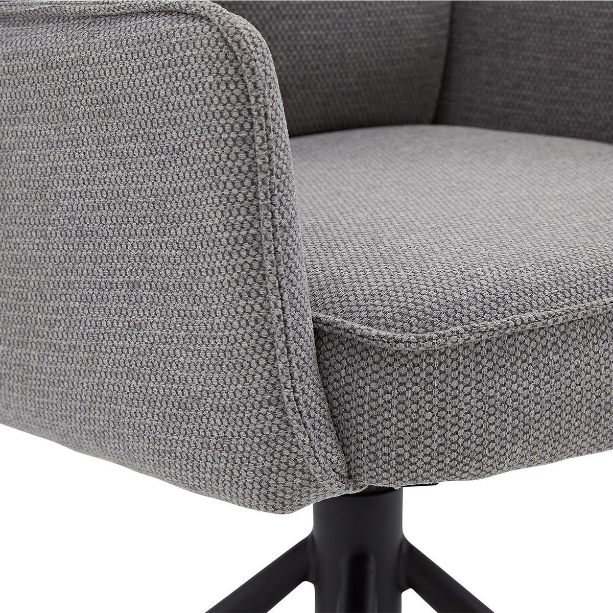 ARMLEHNENSTUHL Stoff in Grau drehbar - Grau, Textil (59/94/64cm) - Homestyle4u