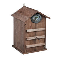 EULEN-NISTKASTEN - Braun, Holz/Metall (25/38.5/28cm) - Relaxdays