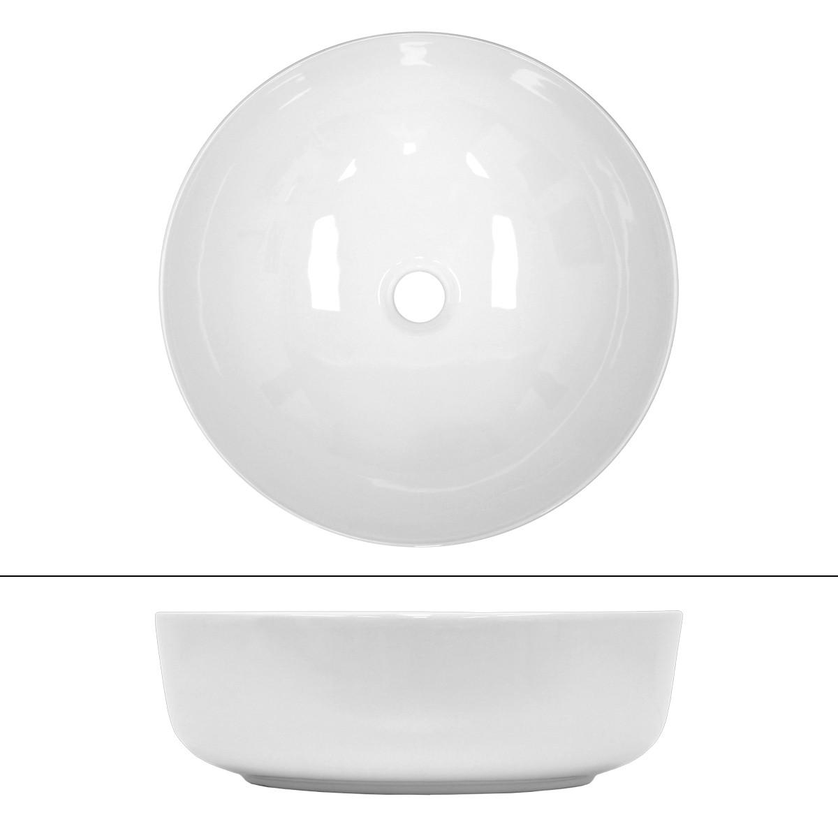 WASCHBECKEN - Weiß, Keramik (40/13.5/40cm) - LuxeBath