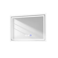 BADSPIEGEL mit Beleuchtung mit Bewegungssensor, 70/50/3,5 cm - Weiß, Glas (50/3.5/70cm) - EMKE