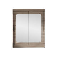 SCHWEBETÜRENSCHRANK Westa XII - Silberfarben/Trüffeleichefarben, Holzwerkstoff/Metall (150/200/58cm) - MIRJAN24