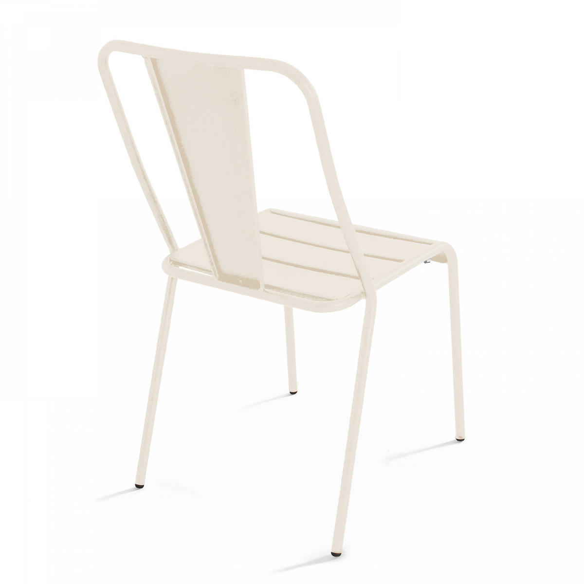 GARTENSTUHL, Elfenbeinfarbe - Beige, Metall (51/83/54cm) - Oviala