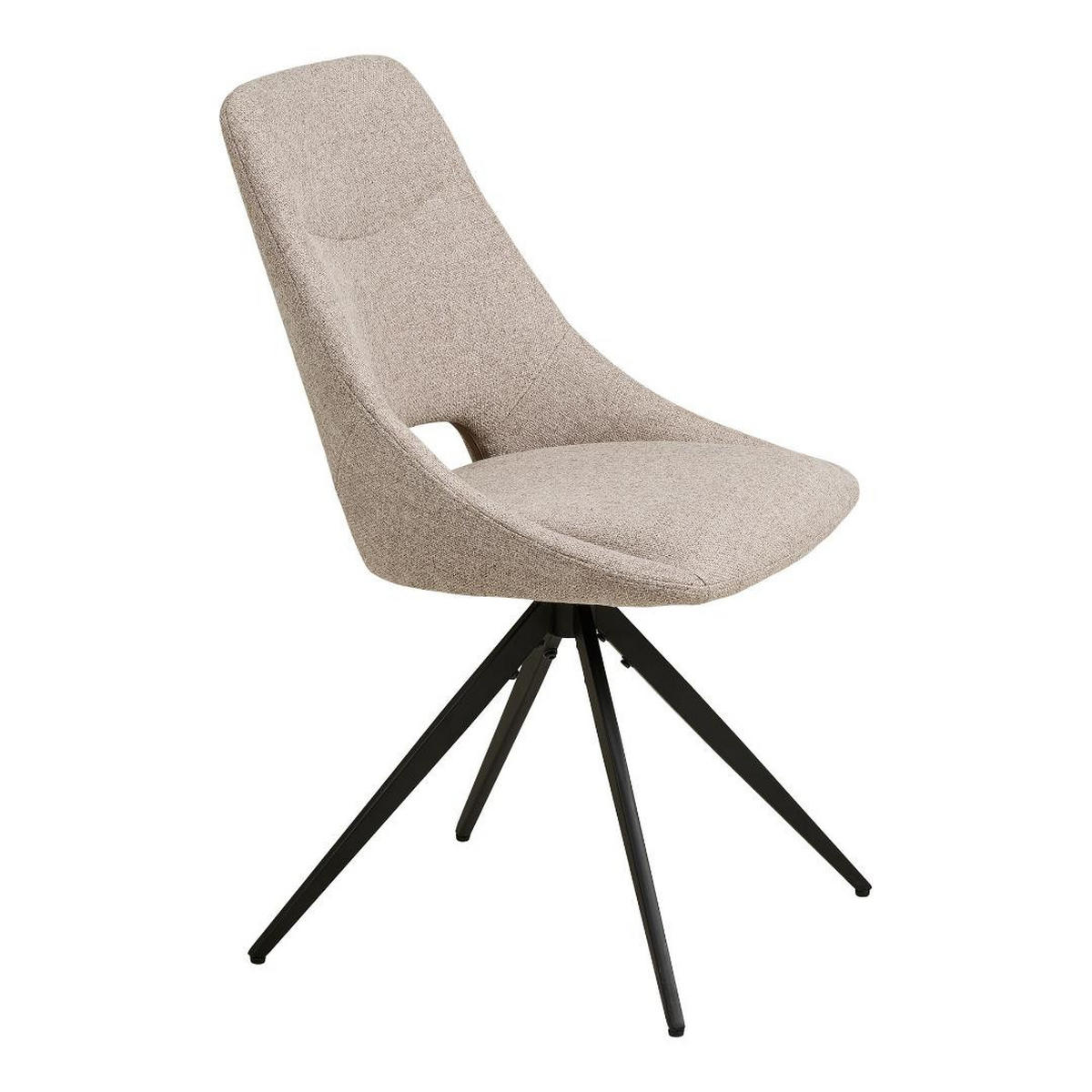 ESSZIMMERSTUHL, Beta, Sandfarben, Stoff, 58 x 52 x 88 cm - Sandfarben, Textil/Metall (58/88/52cm) - ebuy24