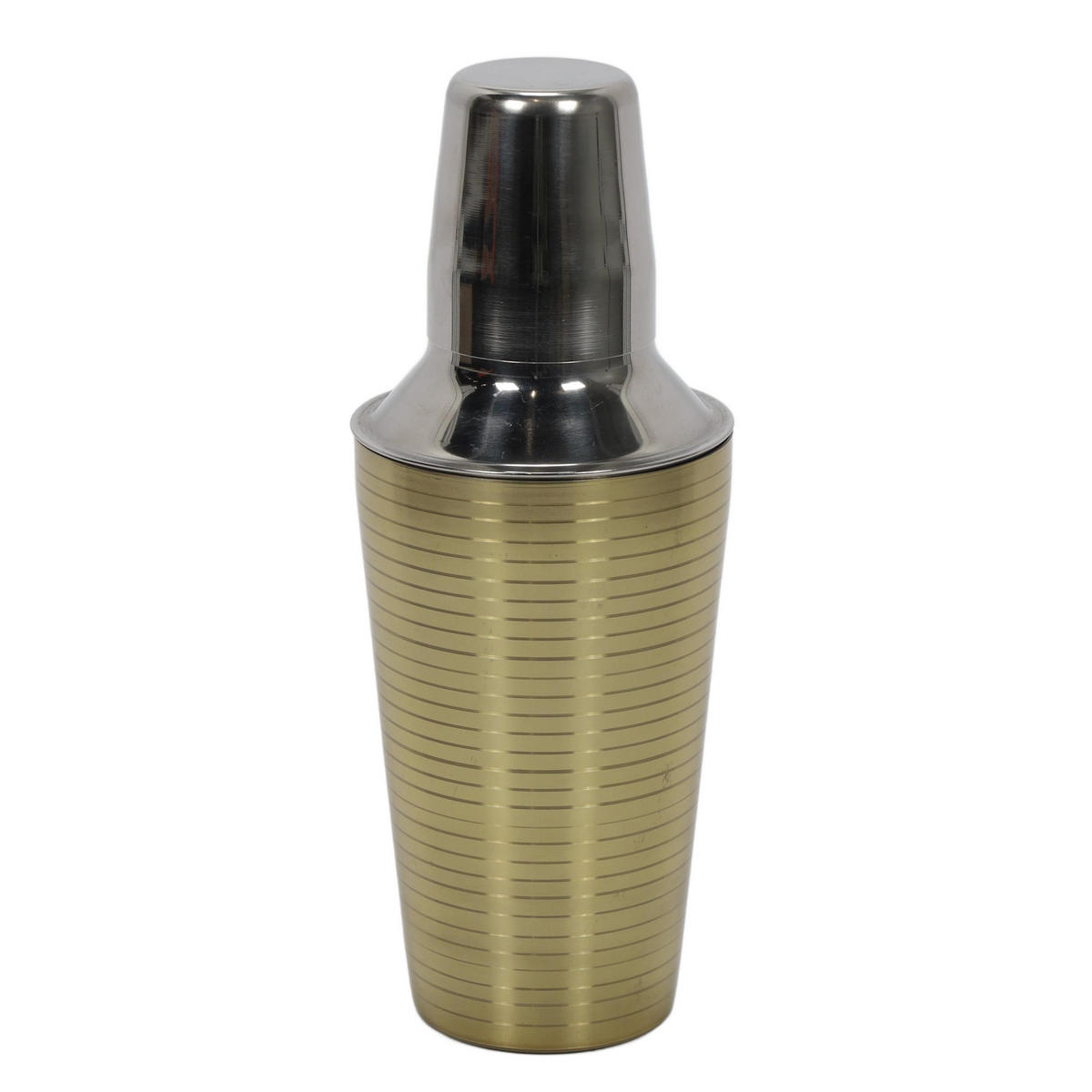 COCKTAIL-SHAKER aus Edelstahl 500 ml 8,5/8,5/22 cm - Goldfarben, Metall (8.5/22/8.5cm) - Excellent Houseware