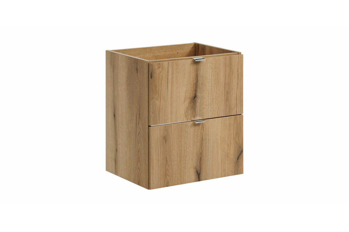 BADMÖBEL-SET 7 Teile - Nova Oak N BM97 in Coast Evoke Oak / Schwarz - Eiche Wotan/Goldfarben, Holz/Metall (100/140/40cm)