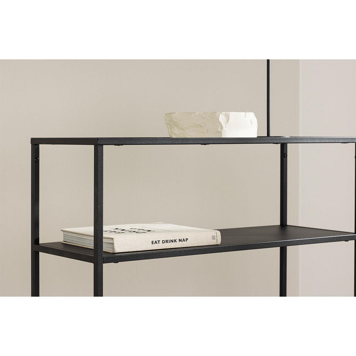 KONSOLENTISCH, Bogota, Schwarz, Glas, 80 x 30 x 80 cm - Schwarz, Glas/Metall (30/80/80cm) - ebuy24
