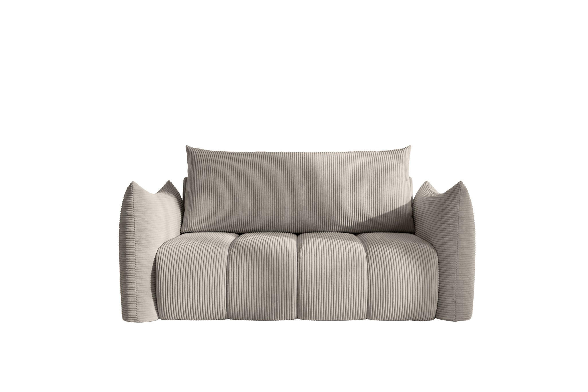 SOFA 2er-sitzer Ontario Mit Liegefunktion - Hellgrau, Holzwerkstoff/Textil (162/86/101cm) - Fun Möbel