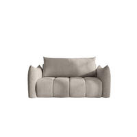 SOFA 2er-sitzer Ontario Mit Liegefunktion - Hellgrau, Holzwerkstoff/Textil (162/86/101cm) - Fun Möbel