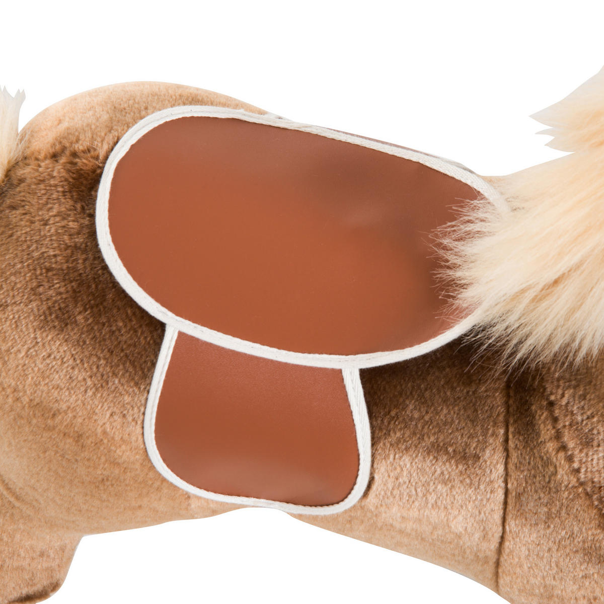 KINDER SCHAUKELTIER, Braun, Plüsch+ Pappel - Braun, Holz (33/62/74cm) - HOMCOM