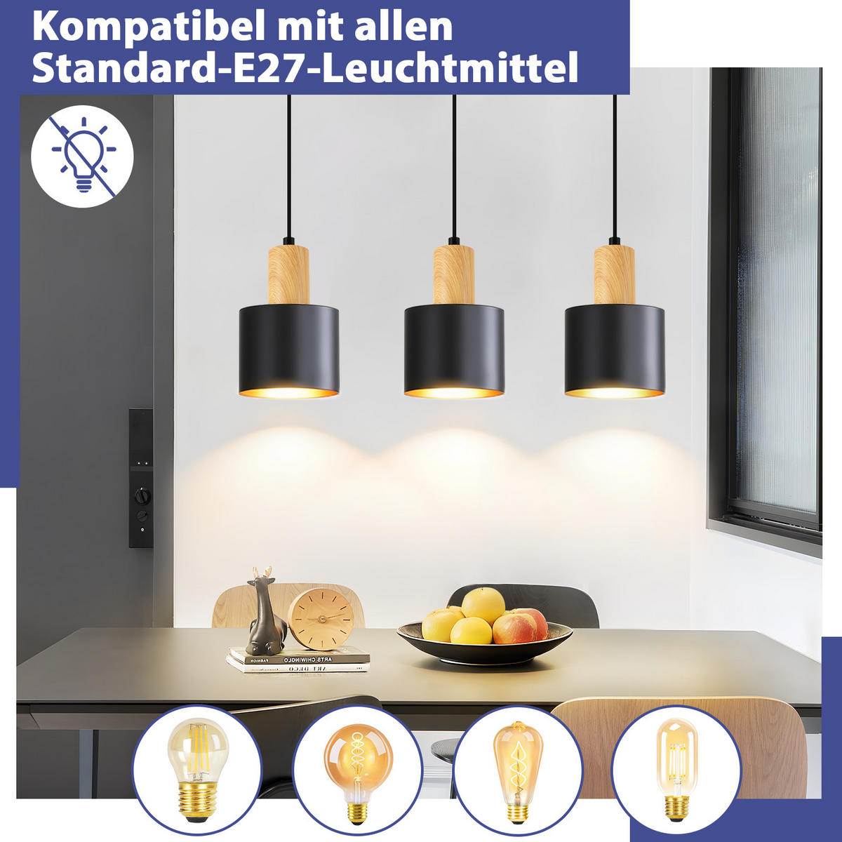 PENDELLEUCHTE Celen 40/12/173.5 cm - Schwarz, Metall (40/12/173.5cm) - ZMH