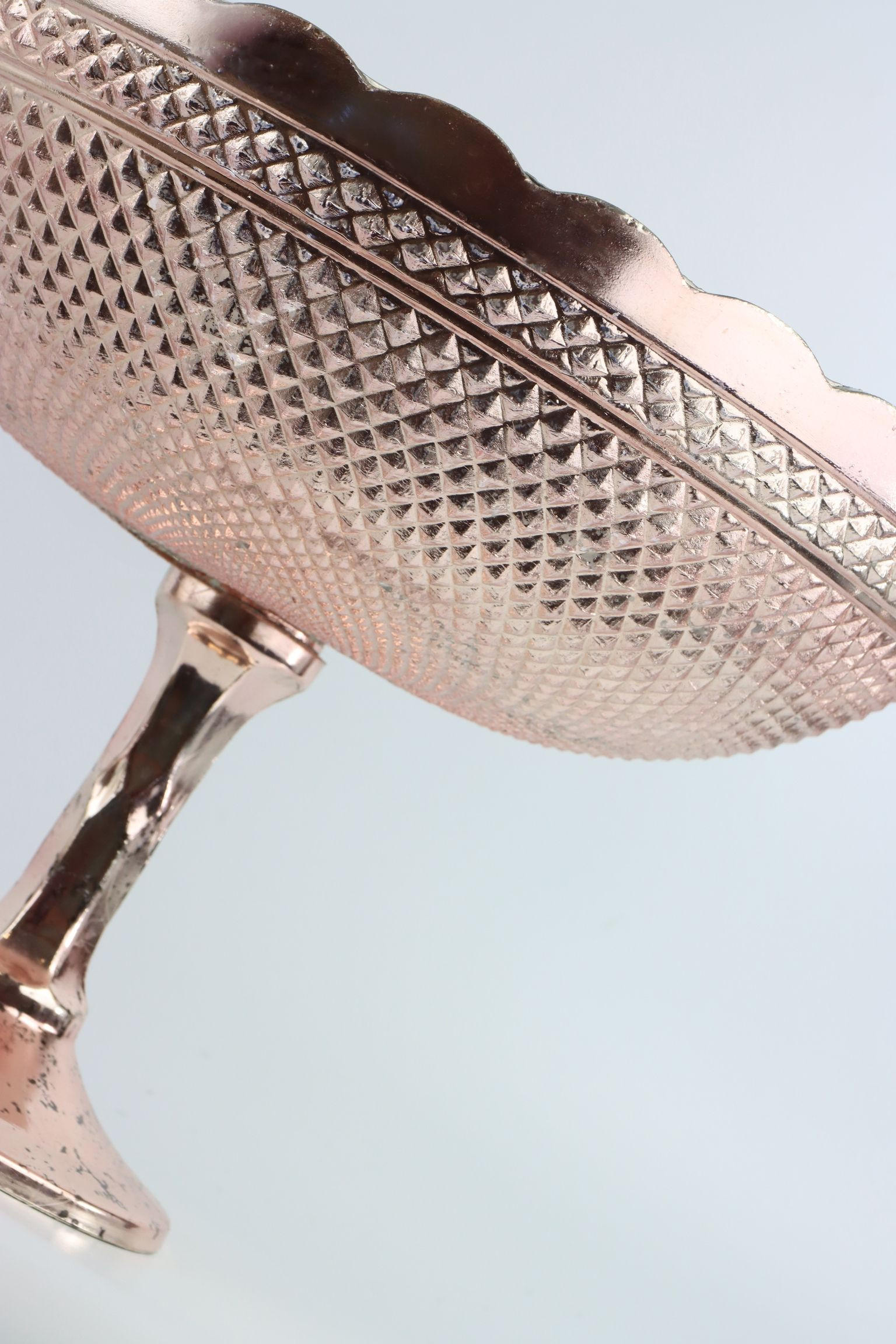 DEKOSCHALE Biarritz Ø38 cm - Rosa, Glas (38/29cm) - FURNARO