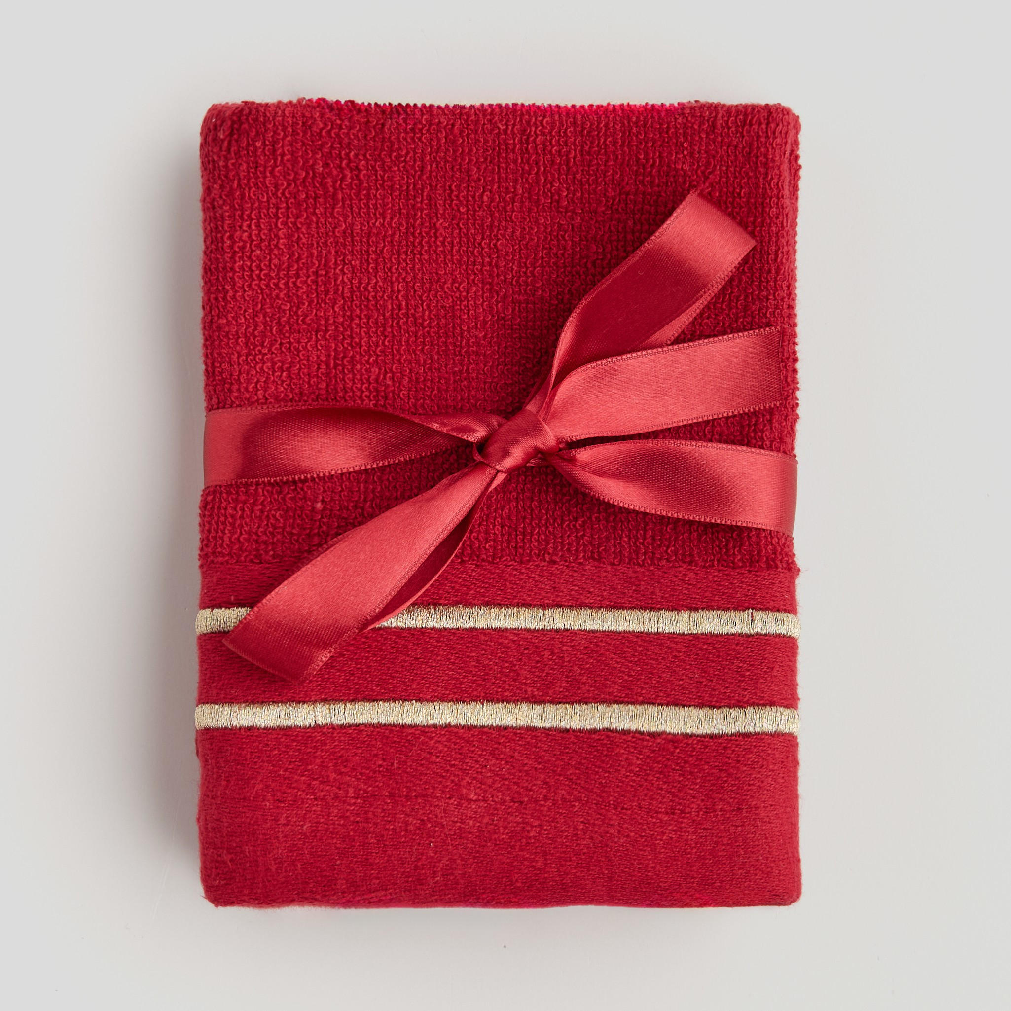 GÄSTETUCH-SET Aristo - Dunkelrot, Textil (30/30cm) - home&you