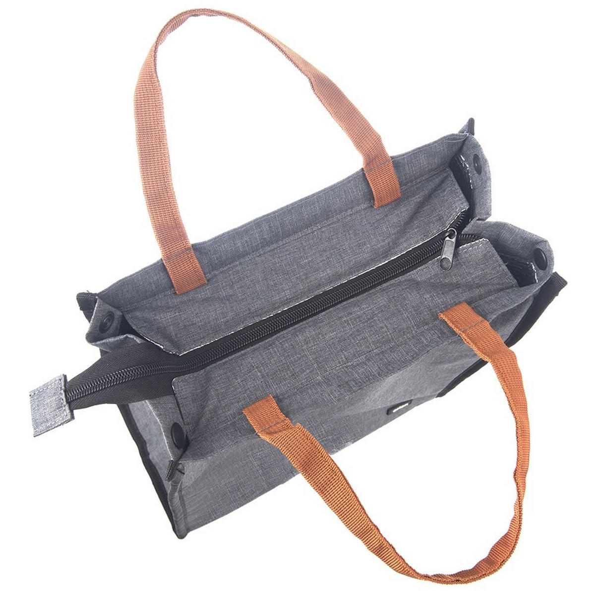 THERMOTASCHE Termo-Lunch 14 l Grau - Grau, Textil (15/35/27cm) - Orion 