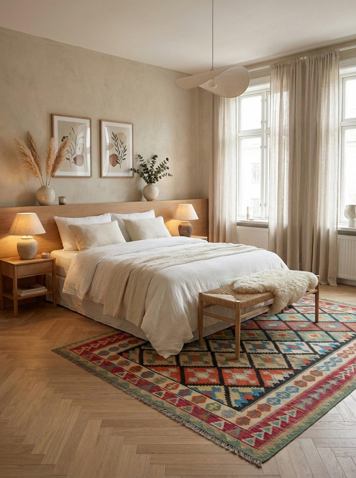 HANDWEBTEPPICH Gashgai Kelim Schwarz, Bunt 289/209 cm Schurwolle - Multicolor, Textil (209/289cm) - Looma