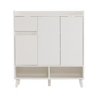 KOMMODE Weiß 90/35/99 cm - Weiß, Holzwerkstoff (90/99/35cm) - PANGIVO