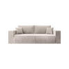 SCHLAFSOFA Farese Cremeweiß Cordbezug - Creme/Schwarz, Kunststoff/Textil (257/85/102cm) - Selsey