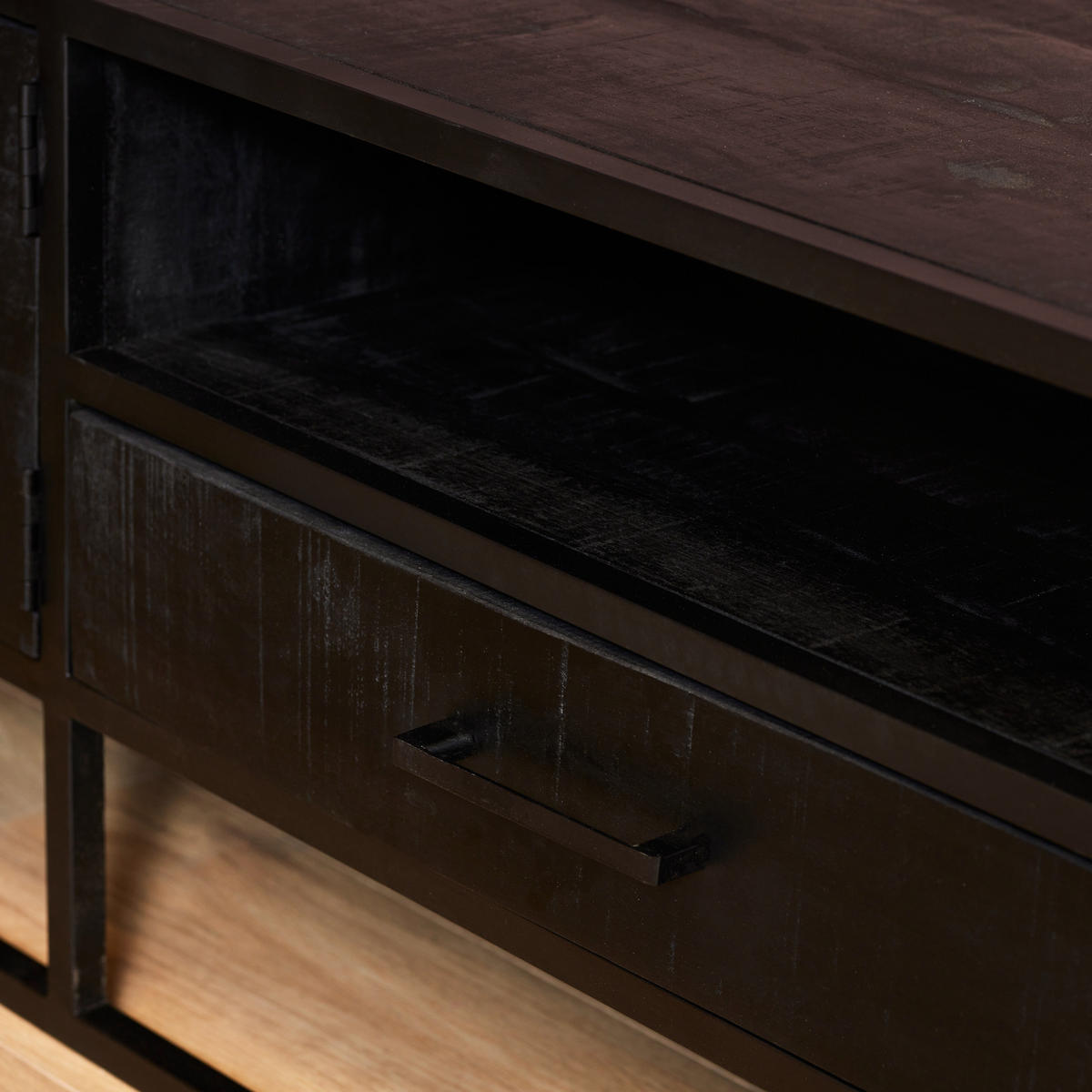 TV-MÖBEL Denver Schwarz 45/240/50 cm - Schwarz, Holz (240/50/45cm) - Starfurn