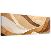 LEINWANDBILD 3D und geometrisch 150x50cm - Beige, Textil (150/50cm) - Feeby